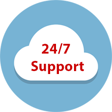 '24/7 Support' Button