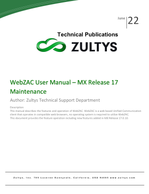 WebZAC User Manual